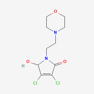 molecular formula C10H14Cl2N2O3 B6309007 3,4-Dichloro-5-hydroxy-1-(2-morpholinoethyl)-1H-pyrrol-2(5H)-one CAS No. 1976033-03-0