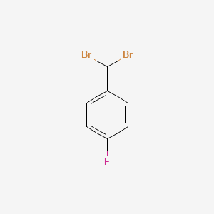 molecular formula C7H5Br2F B6309019 4-(Dibromomethyl)fluorobenzene, 94% CAS No. 6425-24-7