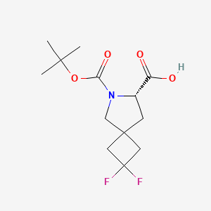 molecular formula C13H19F2NO4 B6309051 (7S)-6-叔丁氧羰基-2,2-二氟-6-氮杂螺[3.4]辛烷-7-羧酸 CAS No. 1980007-36-0