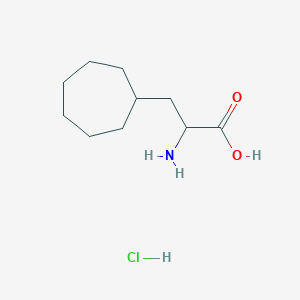 molecular formula C10H20ClNO2 B6309055 2-Amino-3-cycloheptyl-propanoic acid hydrochloride CAS No. 499158-67-7