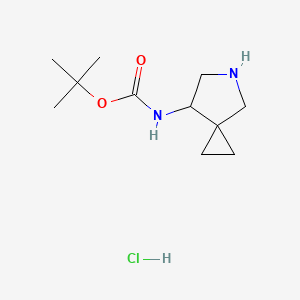 molecular formula C11H21ClN2O2 B6309060 (5-Aza-spiro[2.4]hept-7-yl)-carbamic acid t-butyl ester hydrochloride CAS No. 1955541-15-7