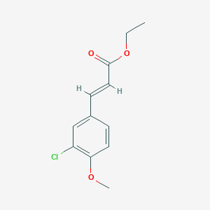molecular formula C12H13ClO3 B6309070 (E)-Ethyl 3-(3-chloro-4-methoxyphenyl)acrylate CAS No. 17384-95-1