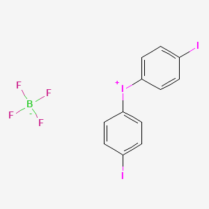molecular formula C12H8BF4I3 B6309142 Bis(4-iodophenyl)-iodonium tetrafluoroborate;  min. 98% CAS No. 1260147-20-3