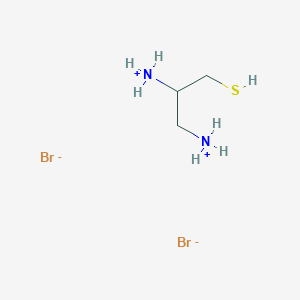 molecular formula C3H12Br2N2S B6309157 2,3-Diaminopropane-1-thiol dihydrobromide;  min. 95% CAS No. 70548-07-1