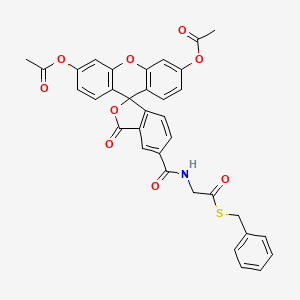 molecular formula C34H25NO9S B6309163 5-CFDA ethanedioic-S-phenylmethyl ester;  min. 98% CAS No. 690958-19-1