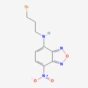 molecular formula C9H9BrN4O3 B6309166 N-(3-Bromopropyl)-7-nitro-2,1,3-benzoxadiazol-4-amine;  min. 98% CAS No. 1246965-49-0