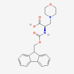 molecular formula C22H24N2O5 B6309179 Fmoc-3-(1-Morpholinyl)-D-Ala-OH CAS No. 2044710-70-3