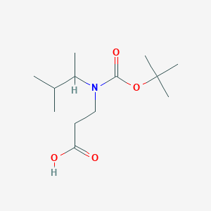 molecular formula C13H25NO4 B6309248 3-{[(t-Butoxy)carbonyl](3-methylbutan-2-yl)amino}propanoic acid CAS No. 2108754-04-5
