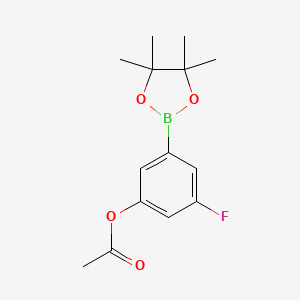 3-Fluoro-5-(4,4,5,5-tetramethyl-1,3,2-dioxaborolan-2-yl)phenyl acetate