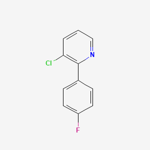molecular formula C11H7ClFN B6309370 3-Chloro-2-(4-fluorophenyl)pyridine CAS No. 847226-00-0
