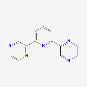 molecular formula C13H9N5 B6309382 2,6-Di(pyrazin-2-yl)pyridine CAS No. 850501-41-6