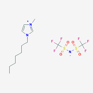 molecular formula C13H21F6N3O4S2 B6309389 1-Heptyl-3-methylimidazolium bis(trifluoromethylsulfonyl)imide;  99% CAS No. 425382-14-5
