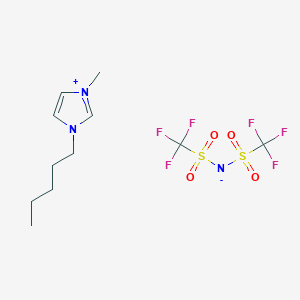 molecular formula C11H17F6N3O4S2 B6309397 1-Methyl-3-pentylimidazolium bis(trifluoromethylsulfonyl)imide;  99% CAS No. 280779-53-5