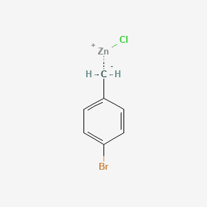 molecular formula C7H6BrClZn B6309412 4-Bromobenzylzinc chloride, 0.50 M in THF solution CAS No. 352525-64-5