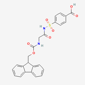 molecular formula C24H20N2O7S B6309422 Fmoc-Gly-Sulfamoylbenzoic Acid CAS No. 881913-43-5