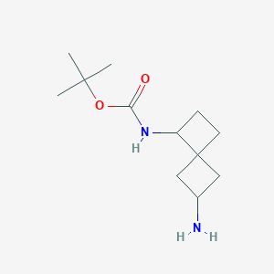 molecular formula C12H22N2O2 B6309458 tert-Butyl N-(2-aminospiro[3.3]heptan-7-yl)carbamate CAS No. 1935599-97-5