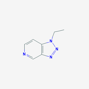 molecular formula C7H8N4 B063095 1-ethyl-1H-[1,2,3]triazolo[4,5-c]pyridine CAS No. 160752-04-5