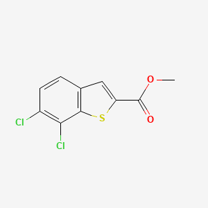 molecular formula C10H6Cl2O2S B6309502 6,7-Dichloro-benzo[b]thiophene-2-carboxylic acid methyl ester CAS No. 1954362-29-8
