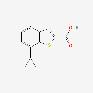 molecular formula C12H10O2S B6309504 7-Cyclopropyl-benzo[b]thiophene-2-carboxylic acid CAS No. 1954362-74-3