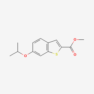 molecular formula C13H14O3S B6309506 6-Isopropoxy-benzo[b]thiophene-2-carboxylic acid methyl ester CAS No. 1954361-80-8