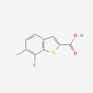 molecular formula C10H7FO2S B6309543 7-Fluoro-6-methyl-benzo[b]thiophene-2-carboxylic acid CAS No. 1446860-71-4