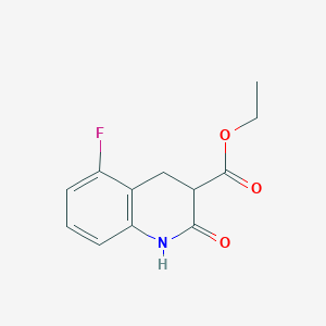 5-Fluoro-2-oxo-1,2,3,4-tetrahydro-quinoline-3-carboxylic acid ethyl ester, 95%