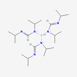 molecular formula C21H45N6Y B6309669 Tris(N,N'-di-i-propylformamidinato)yttrium(III), 97% CAS No. 2409013-69-8