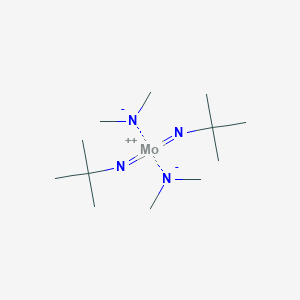 molecular formula C12H30MoN4 B6309711 六(叔丁基亚胺基)双(二甲基氨基)钼(VI)，98% CAS No. 923956-62-1