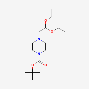 molecular formula C15H30N2O4 B6309731 4-(2,2-Diethoxyethyl)-piperazine-1-carboxylic acid tert-butyl ester CAS No. 1823808-22-5