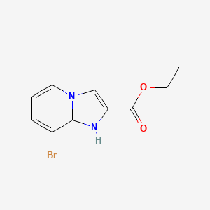 8-Bromo-1,8a-dihydro-imidazo[1,2-a]pyridine-2-carboxylic acid ethyl ester