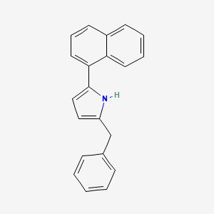 molecular formula C21H17N B6309769 2-Benzyl-5-(1-naphthyl)-1H-pyrrole CAS No. 1858242-20-2