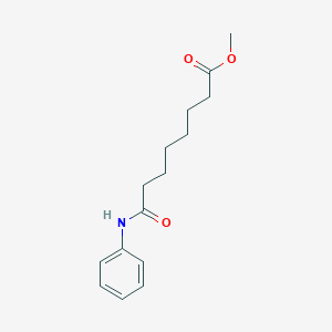 molecular formula C15H21NO3 B063098 Methyl 8-oxo-8-(phenylamino)octanoate CAS No. 162853-41-0