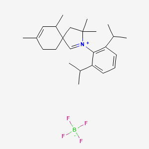 2-[2,6-Bis(1-methylethyl)phenyl]-3,3,6,8-tetramethyl-2-azoniaspiro[4.5]dec -1,7-diene tetrafluoroborate Trivertal-CAAC