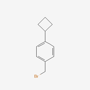 molecular formula C11H13Br B6309922 1-(Bromomethyl)-4-cyclobutylbenzene CAS No. 1378867-63-0