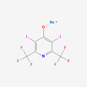 molecular formula C7F6I2NNaO B6309931 Sodium 3,5-diiodo-2,6-bis(trifluoromethyl)pyridin-4-olate, 97% CAS No. 1980053-78-8