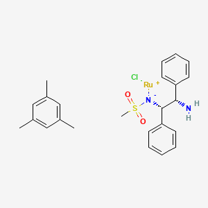 molecular formula C24H29ClN2O2RuS B6309942 Chloro(mesitylene)[(1S,2S)-(+)-2-amino-1,2-diphenylethyl(methylsulfonylamido)]ruthenium(II) CAS No. 865488-44-4