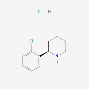 molecular formula C11H15Cl2N B6309948 (R)-2-(2-Chlorophenyl)piperidine hydrochloride CAS No. 1391511-80-0