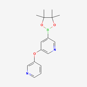 molecular formula C16H19BN2O3 B6310018 5-(Pyridin-3-yloxy)pyridine-3-boronic acid pinacol ester CAS No. 2096334-66-4