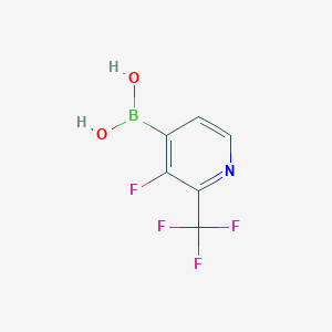 molecular formula C6H4BF4NO2 B6310040 3-Fluoro-2-(trifluoromethyl)pyridine-4-boronic acid CAS No. 2096337-73-2