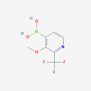 molecular formula C7H7BF3NO3 B6310048 3-Methoxy-2-(trifluoromethyl)pyridine-4-boronic acid CAS No. 2096337-19-6