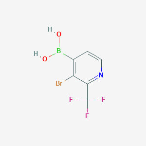 molecular formula C6H4BBrF3NO2 B6310055 3-Bromo-2-(trifluoromethyl)pyridine-4-boronic acid CAS No. 2096330-48-0