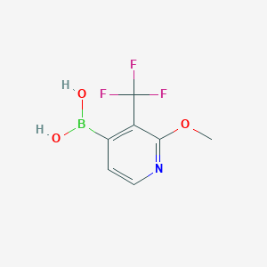 molecular formula C7H7BF3NO3 B6310077 2-Methoxy-3-(trifluoromethyl)pyridine-4-boronic acid CAS No. 2096329-97-2