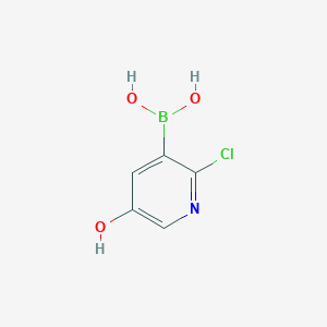 molecular formula C5H5BClNO3 B6310092 2-Chloro-5-hydroxypyridine-3-boronic acid CAS No. 2096341-44-3