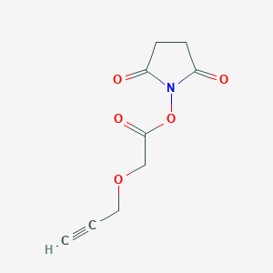 molecular formula C9H9NO5 B6310135 2-(Propynyloxy)acetic acid-NHS-ester CAS No. 1858242-47-3