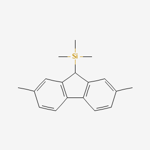 molecular formula C18H22Si B6310144 2,7-Dimethyl-9-trimethylsilylfluorene CAS No. 1858250-84-6