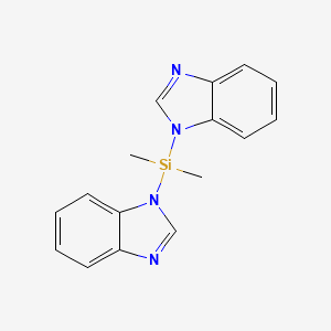 molecular formula C16H16N4Si B6310169 Bis(benzimidazol-1-yl)dimethylsilane CAS No. 1858256-89-9