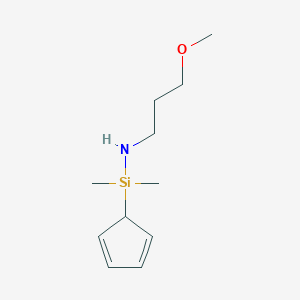 molecular formula C11H21NOSi B6310175 N-(Cyclopentadienyldimethylsilyl)-N-(3-methoxypropyl)amine CAS No. 1858256-88-8