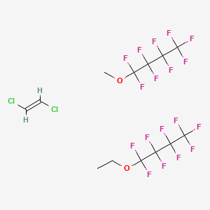 molecular formula C13H10Cl2F18O2 B6310205 (E)-1,2-dichloroethene;1-ethoxy-1,1,2,2,3,3,4,4,4-nonafluorobutane;1,1,1,2,2,3,3,4,4-nonafluoro-4-methoxybutane CAS No. 839682-75-6