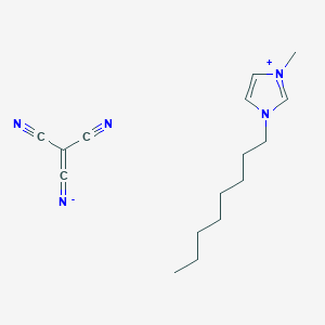 molecular formula C16H23N5 B6310217 1-Methyl-3-octylimidazolium tricyanomethanide;  98% CAS No. 1203710-60-4