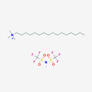 molecular formula C21H42F6N2O4S2 B6310234 Hexadecyltrimethylammonium bis(trifluoromethylsulfonyl)imide;  99% CAS No. 1031250-01-7
